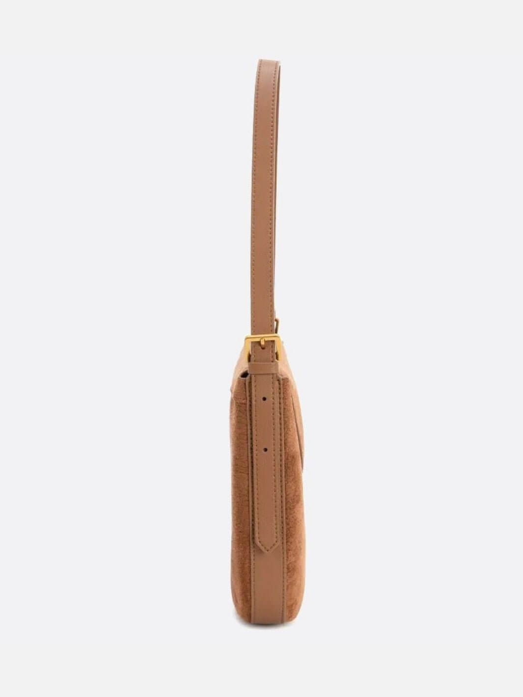 sophia-grace-brown-suede-crescent-shoulder-bag-gold-clasp5